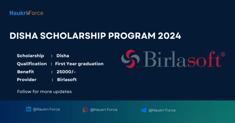 Disha Scholarship Program 2024