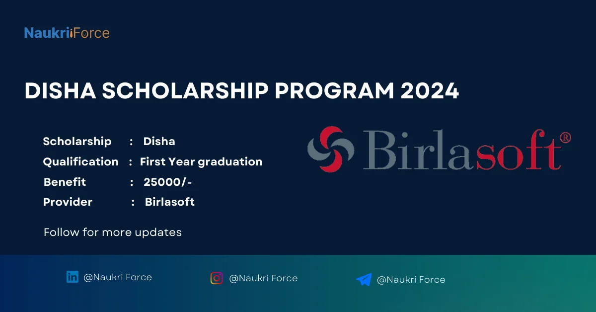 Disha Scholarship Program 2024 Disha Scholarship Program 2024