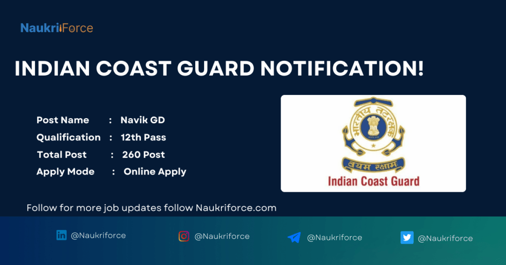 Coast Guard Navik GD Online Form 2024 Coast Guard Navik GD Online Form 2024