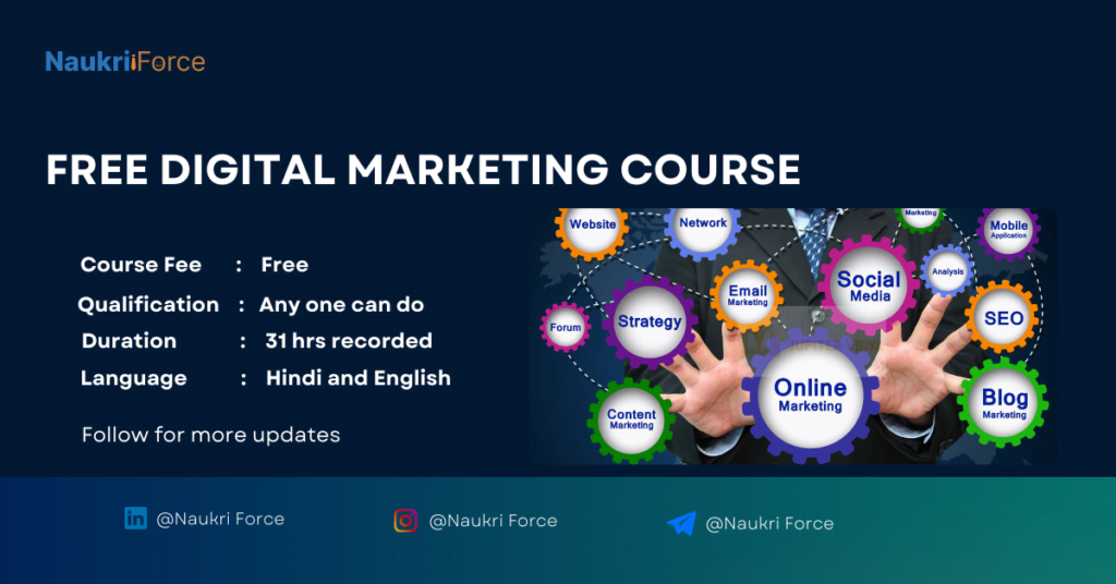Free Digital Marketing course