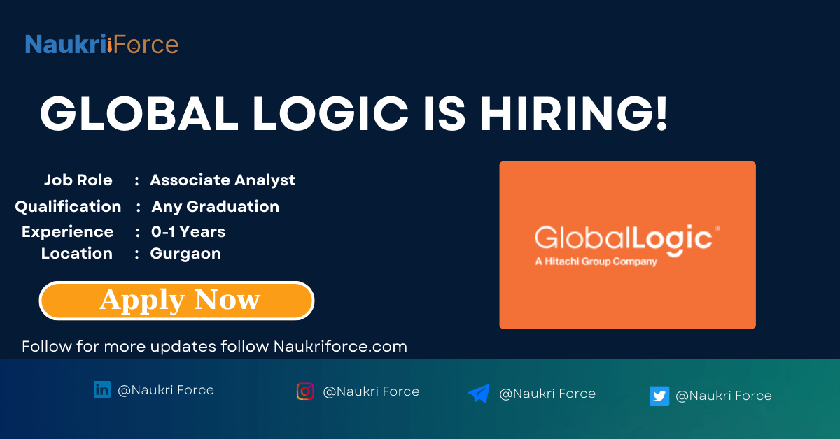 Global Logic hiring for Associate Analyst 2024