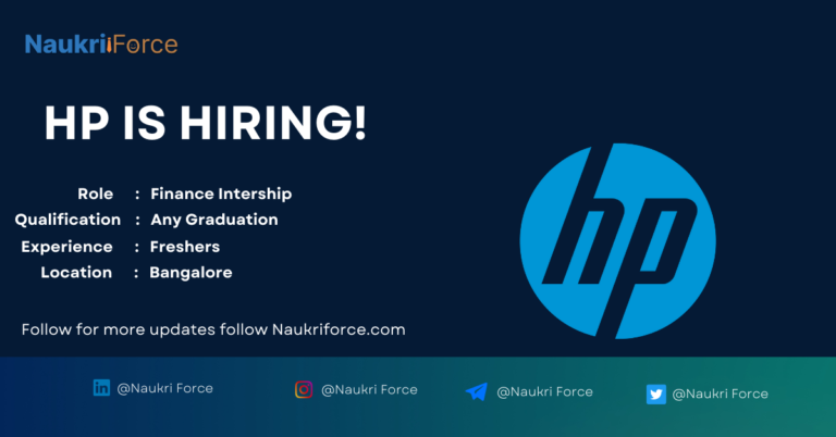 HP Finance internship 2024