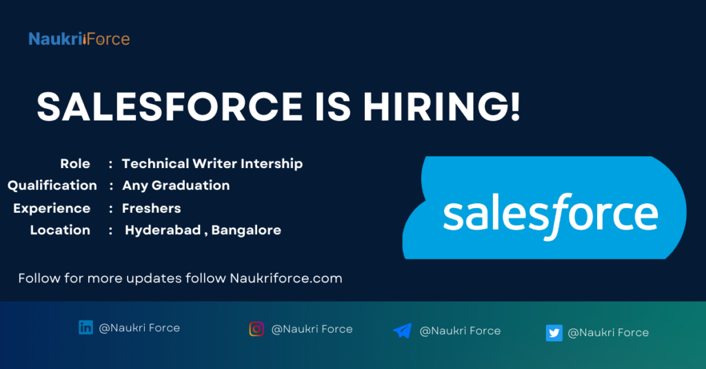 Microsoft Data Analytics internship 2024 Salesforce Technical Writer internship 2024